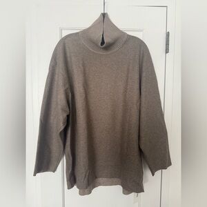 Lafayette 148 Oversized Wool Turtleneck Sweater